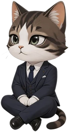 Munam sitting in a suit